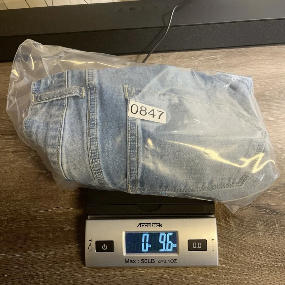 KanCan‎ Womens Denim Shorts Micro Mini Frayed Hem Grunge Stretch Small